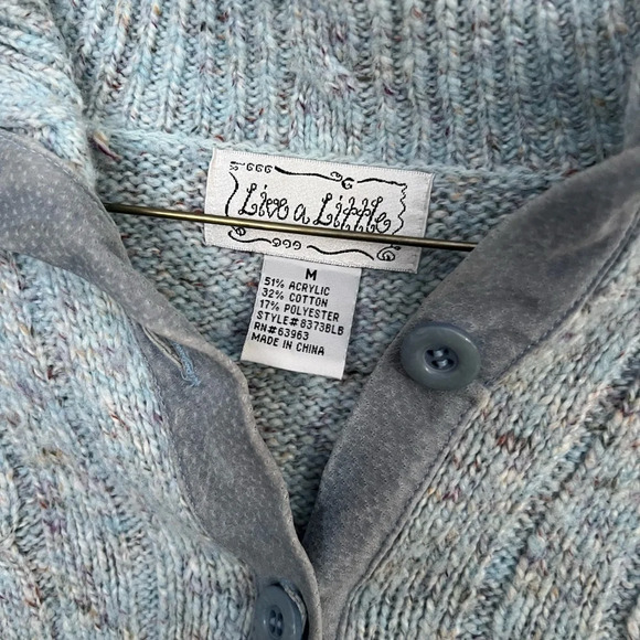 y2k knit baby blue sweater - Picture 4 of 5
